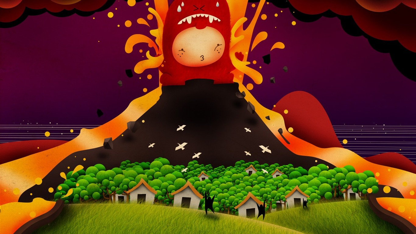 Ilustrace Design kolekce Wallpaper #30 - 1366x768