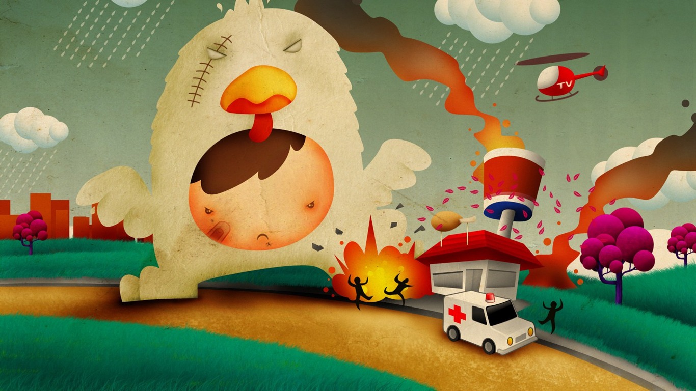 Ilustrace Design kolekce Wallpaper #32 - 1366x768