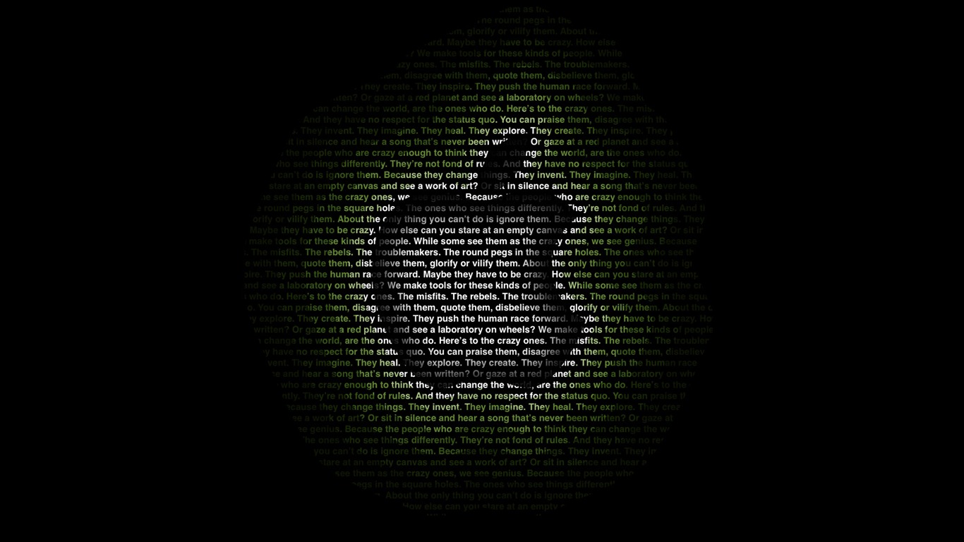 Apple Nuevo Tema Fondos de Escritorio #14 - 1366x768