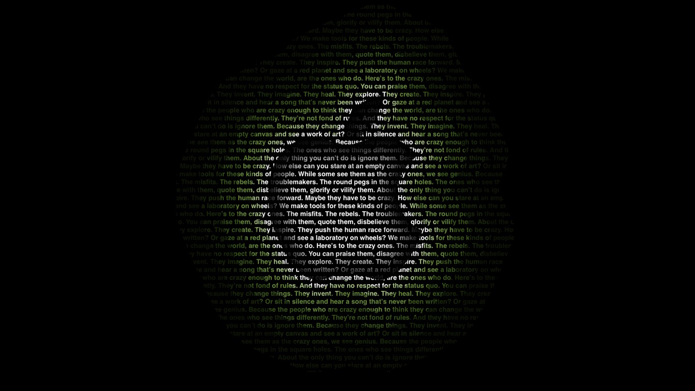 最新Apple主題桌面壁紙 #14 - 1366x768