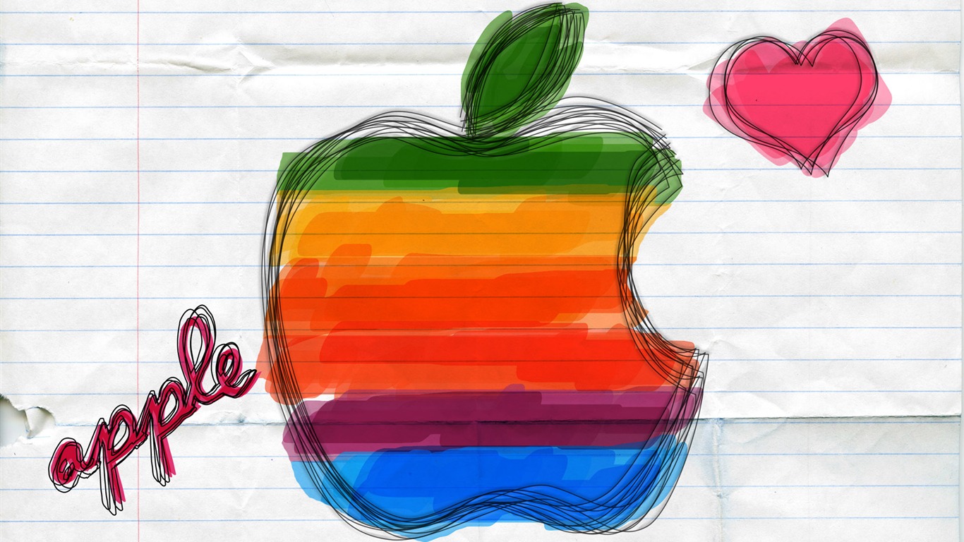 最新Apple主題桌面壁紙 #40 - 1366x768