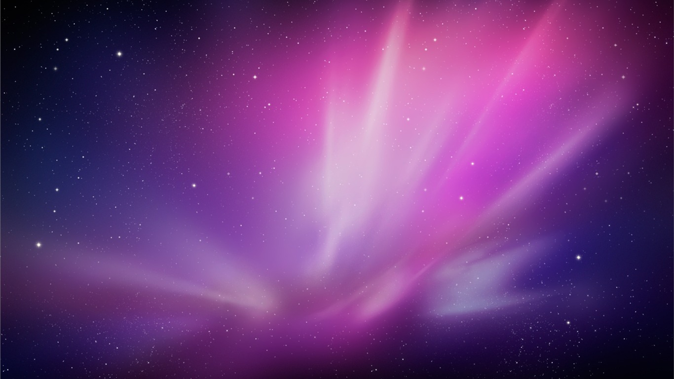 Apple Snow Leopard fondo de pantalla por defecto completa #20 - 1366x768