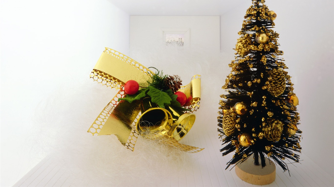 Christmas landscaping series wallpaper (8) #3 - 1366x768