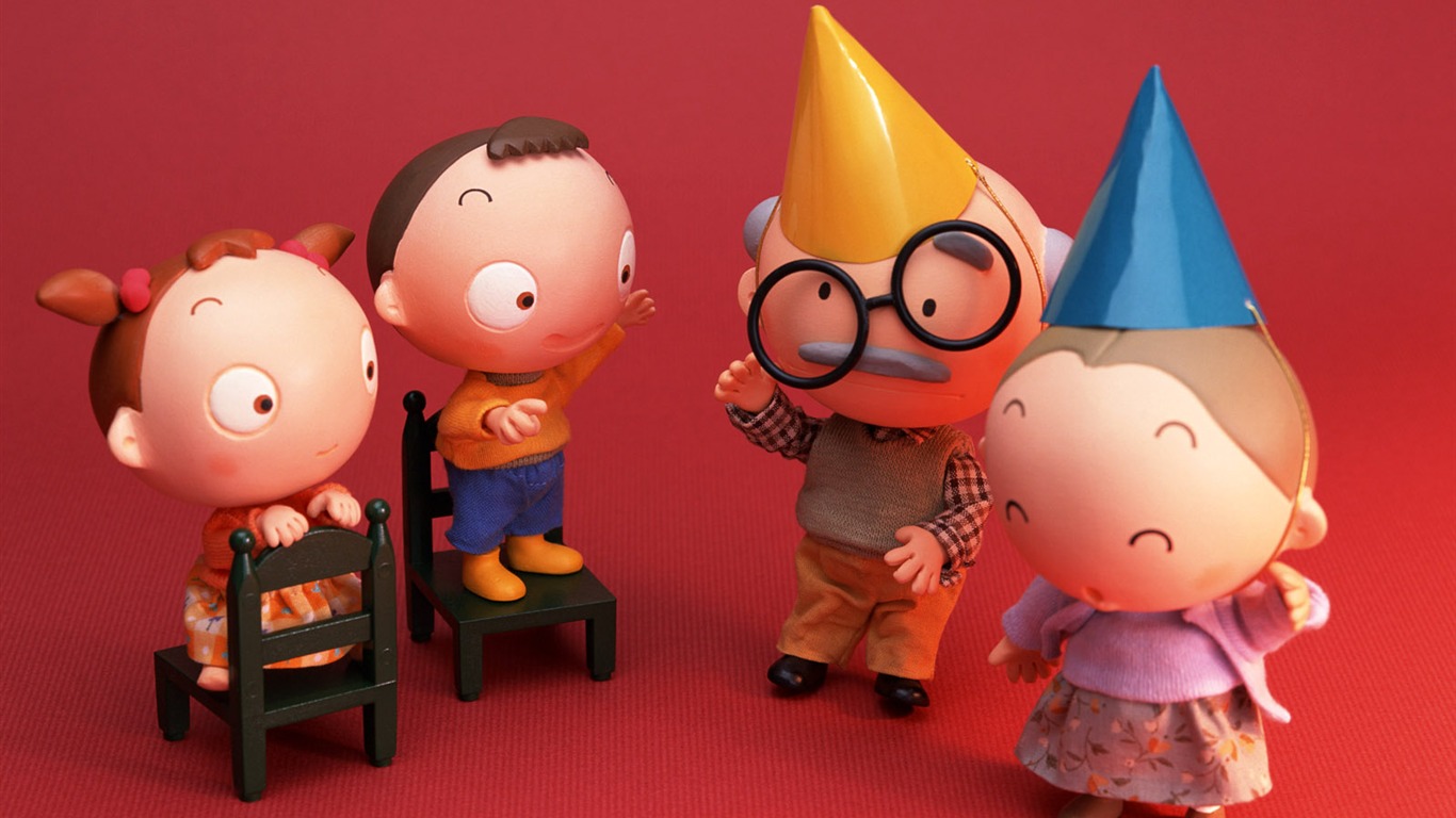 Happy Family wallpaper album (2) #6 - 1366x768