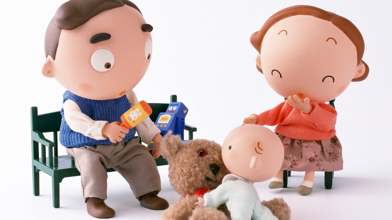 Happy Family wallpaper album (2) #9 - 1366x768