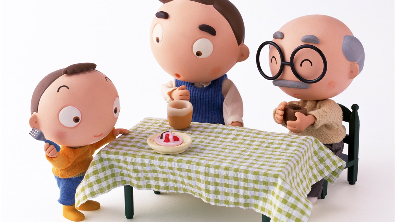 Happy Family wallpaper album (2) #12 - 1366x768