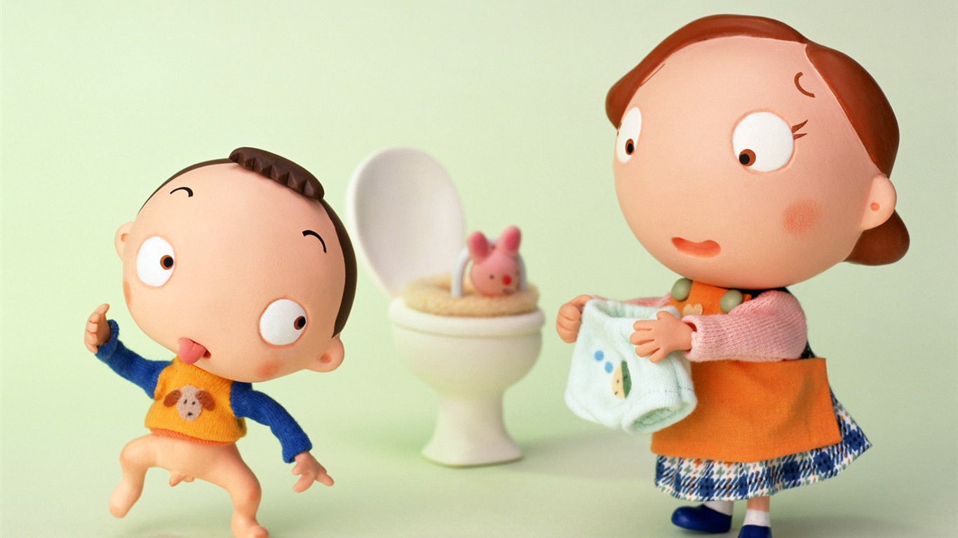 Happy Family wallpaper album (2) #15 - 1366x768