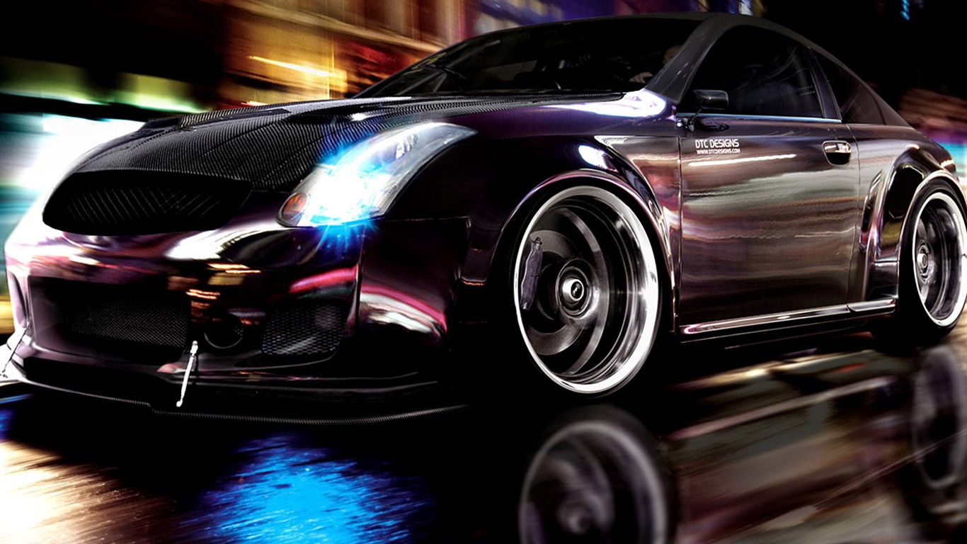 Fast sports car design wallpaper #4 - 1366x768