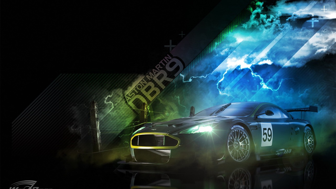 Fast sports wallpaper design automobile #9 - 1366x768