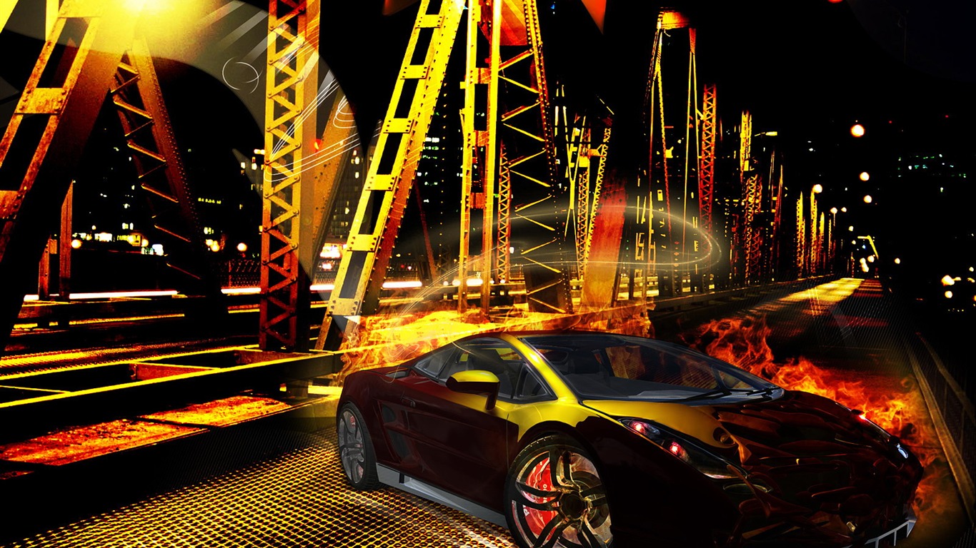 急速跑車設計壁紙 #11 - 1366x768