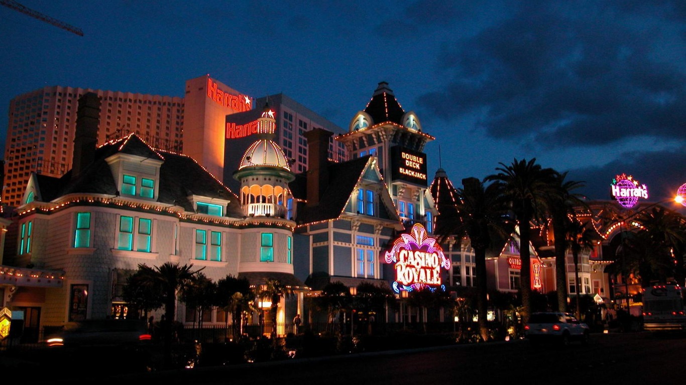 Glamorous Las Vegas la ciudad de Wallpaper #55 - 1366x768