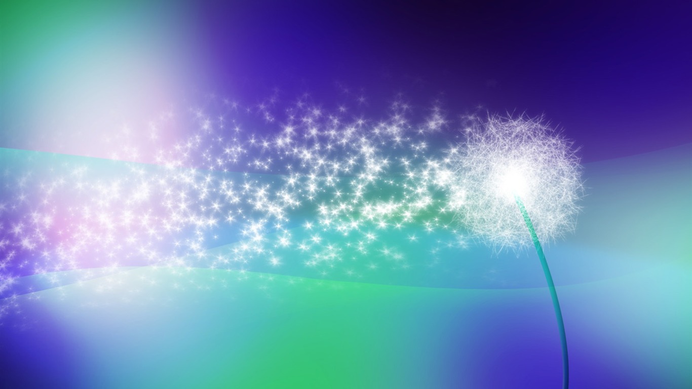 Colorful abstract visual wallpaper #2 - 1366x768