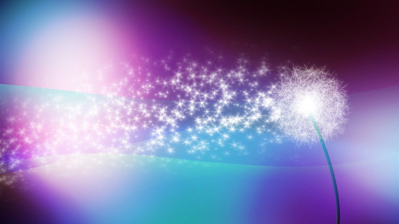 炫彩抽象視覺效果壁紙 #6 - 1366x768