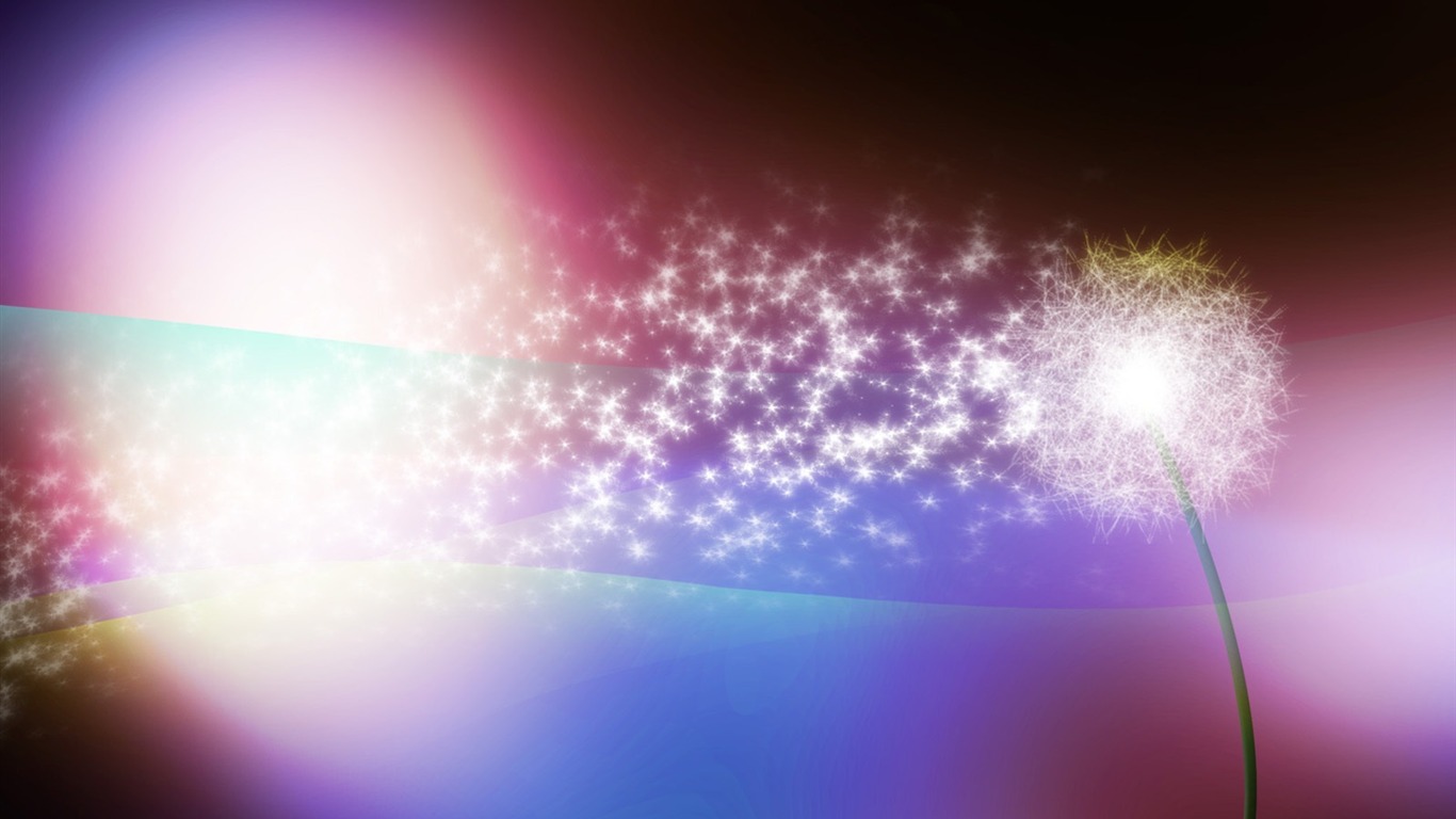 炫彩抽象視覺效果壁紙 #12 - 1366x768