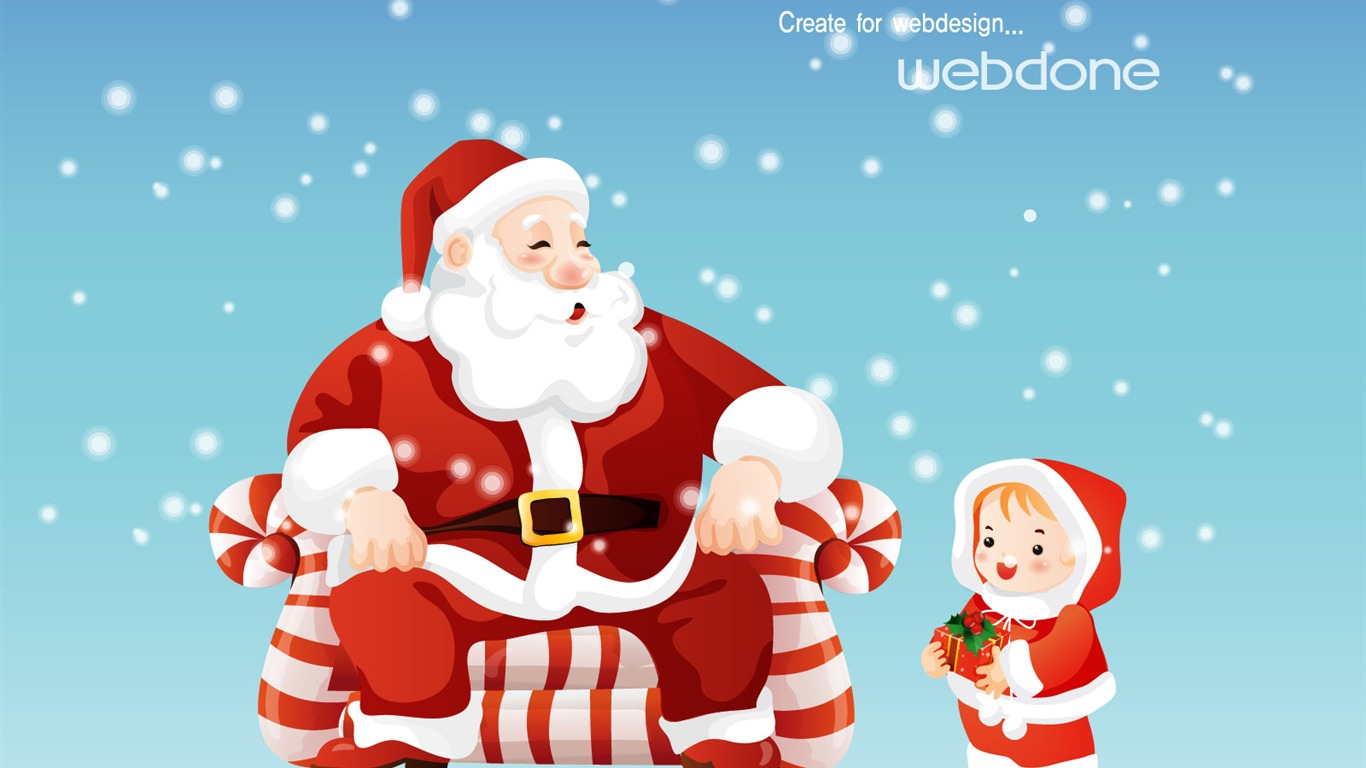 Christmas landscaping series wallpaper (9) #12 - 1366x768