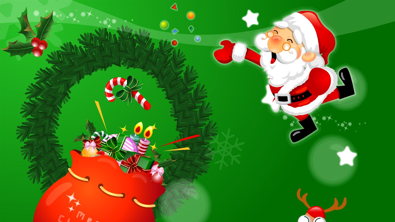 Christmas landscaping series wallpaper (10) #1 - 1366x768