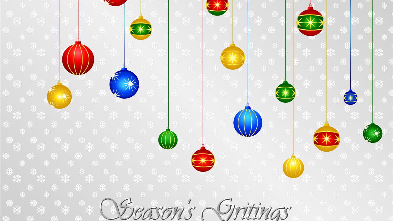 Christmas landscaping series wallpaper (10) #3 - 1366x768