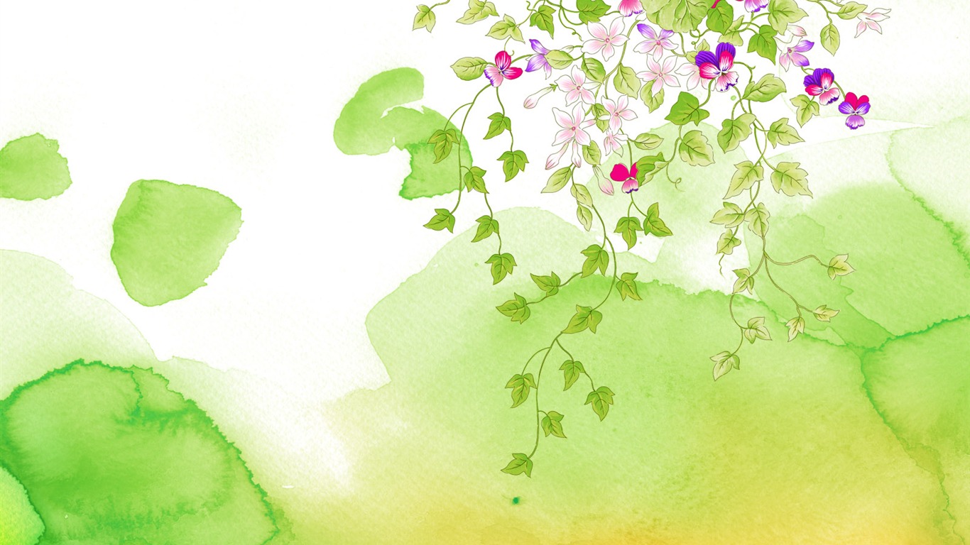 合成花卉 高清壁紙 #6 - 1366x768