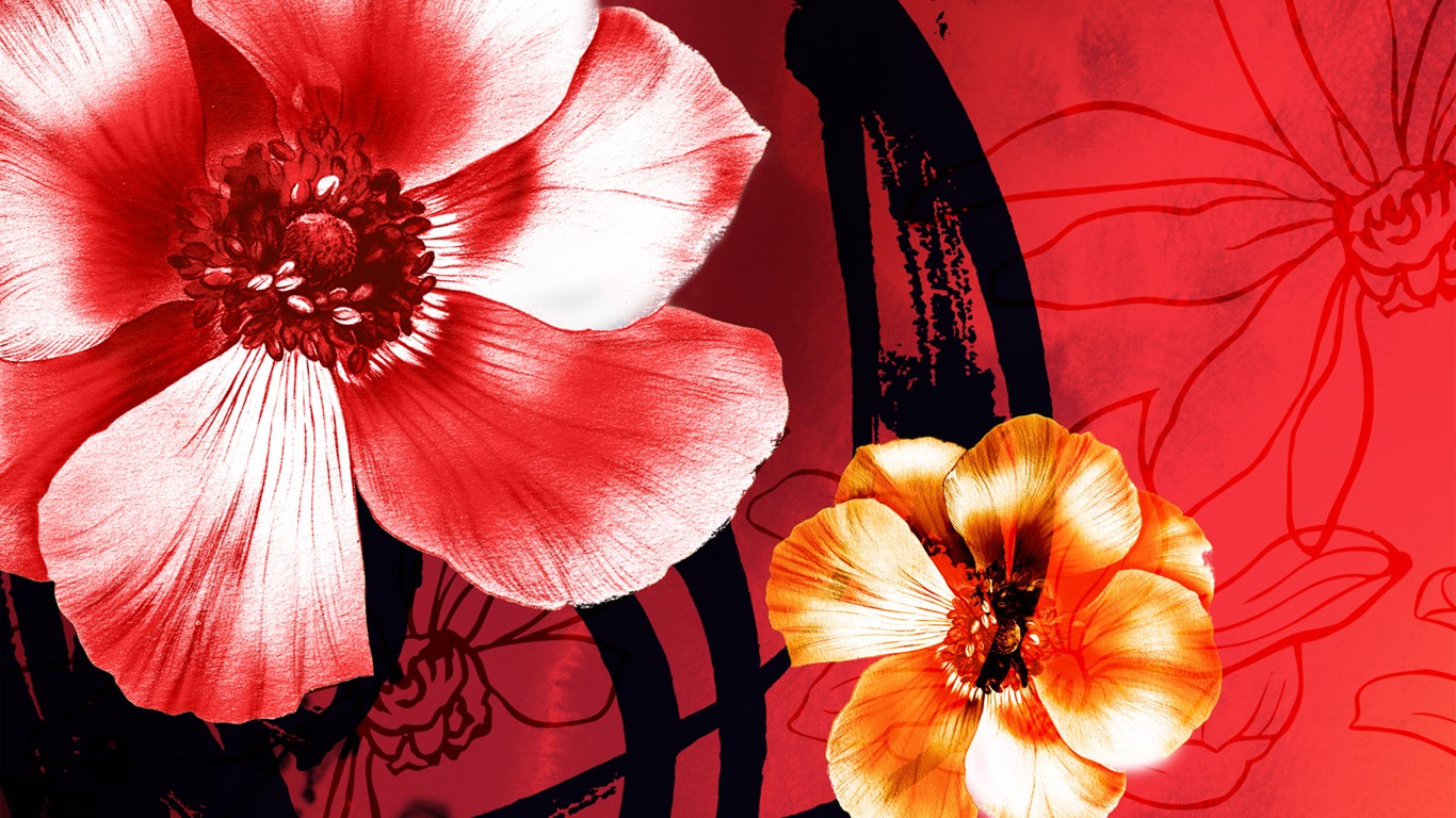 Synthetic Flower HD Wallpapers #10 - 1366x768