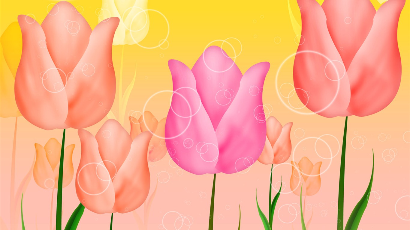 合成花卉 高清壁紙 #17 - 1366x768