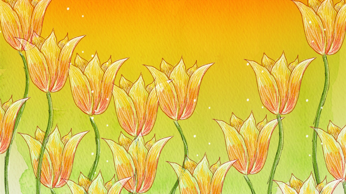 合成花卉 高清壁紙 #18 - 1366x768