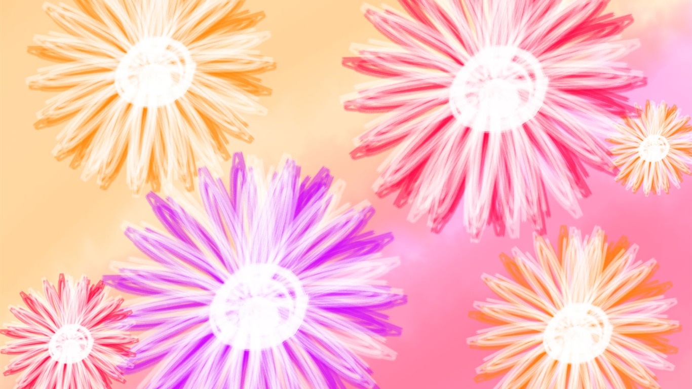 合成花卉 高清壁紙 #22 - 1366x768