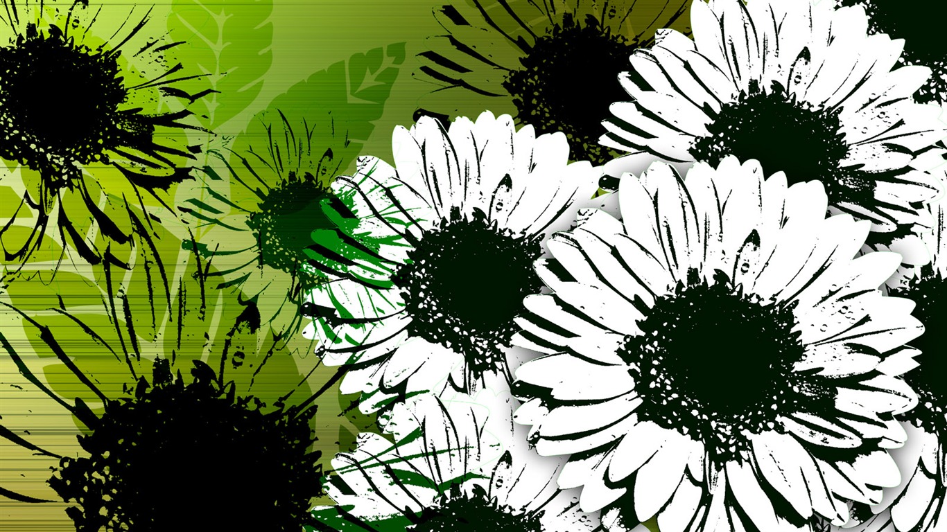 合成花卉 高清壁紙 #32 - 1366x768