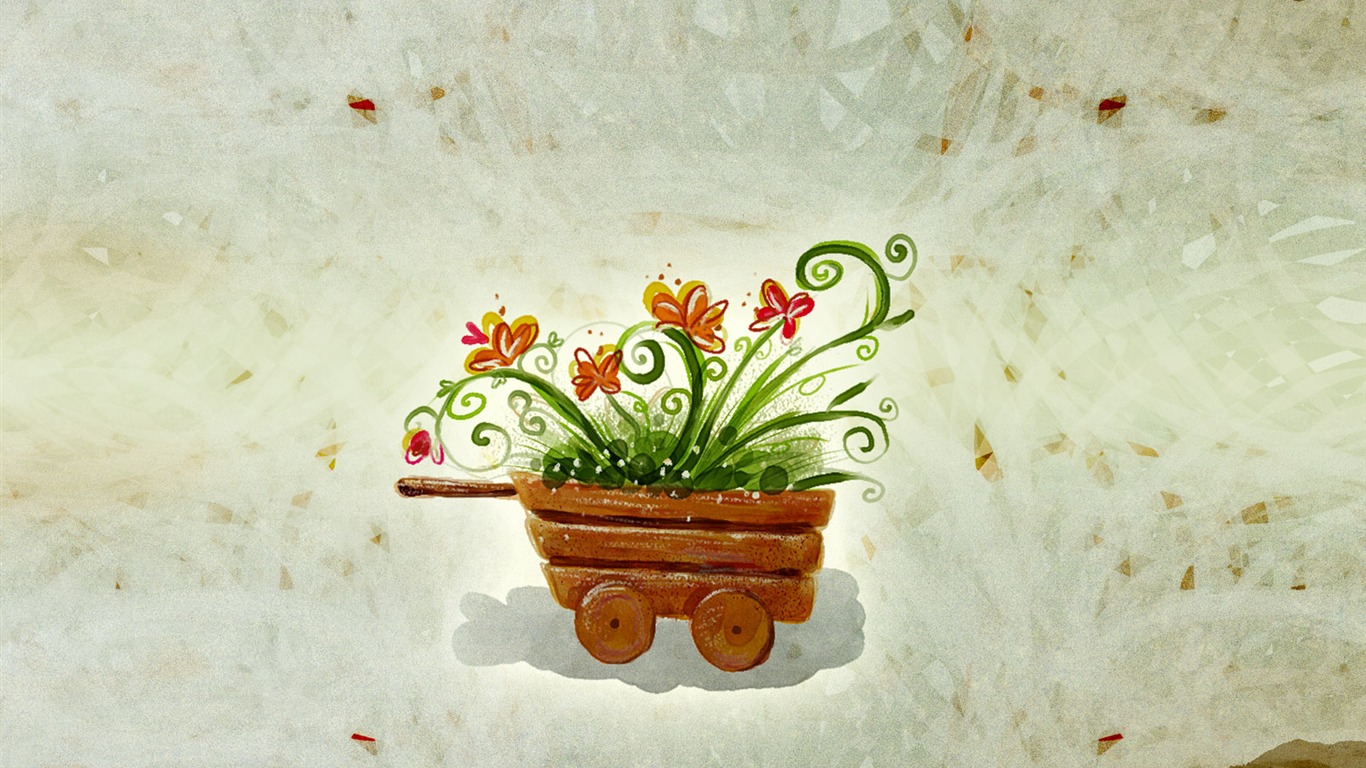 合成花卉 高清壁紙 #34 - 1366x768