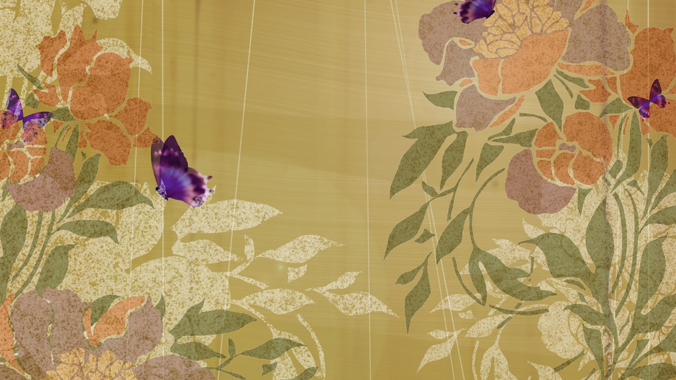 合成花卉 高清壁紙 #36 - 1366x768