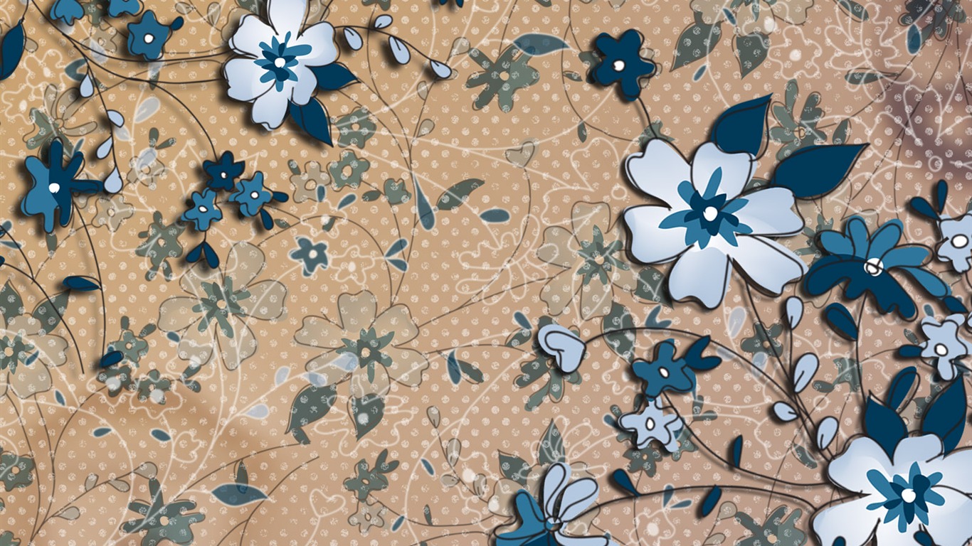 合成花卉 高清壁紙 #37 - 1366x768