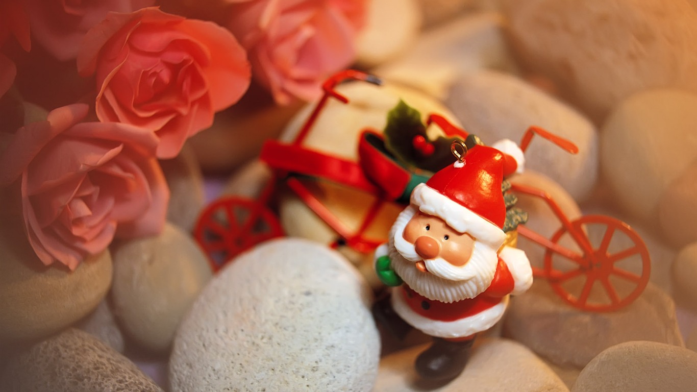 Christmas landscaping series wallpaper (11) #3 - 1366x768