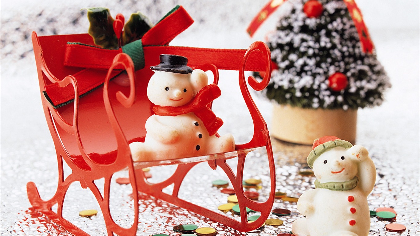 クリスマス造園シリーズ壁紙(11) #5 - 1366x768