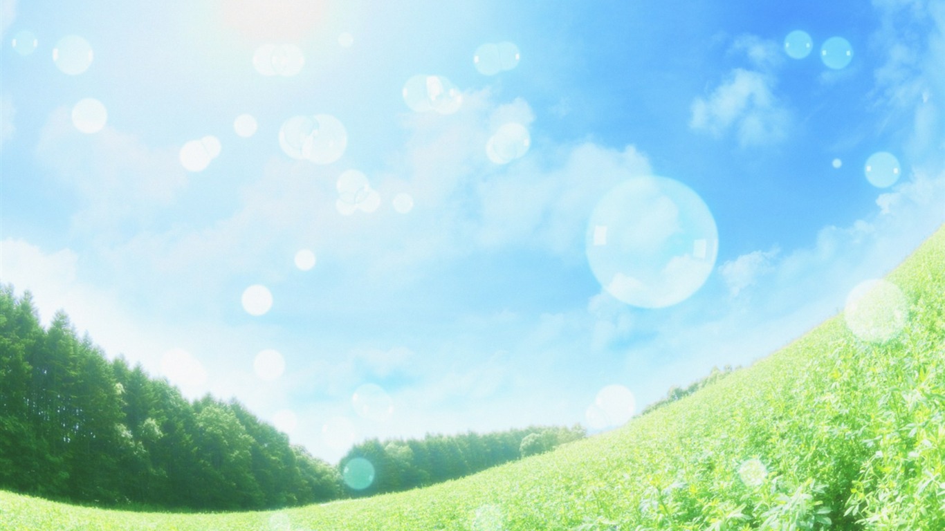綠色環境主題PS壁紙 #18 - 1366x768