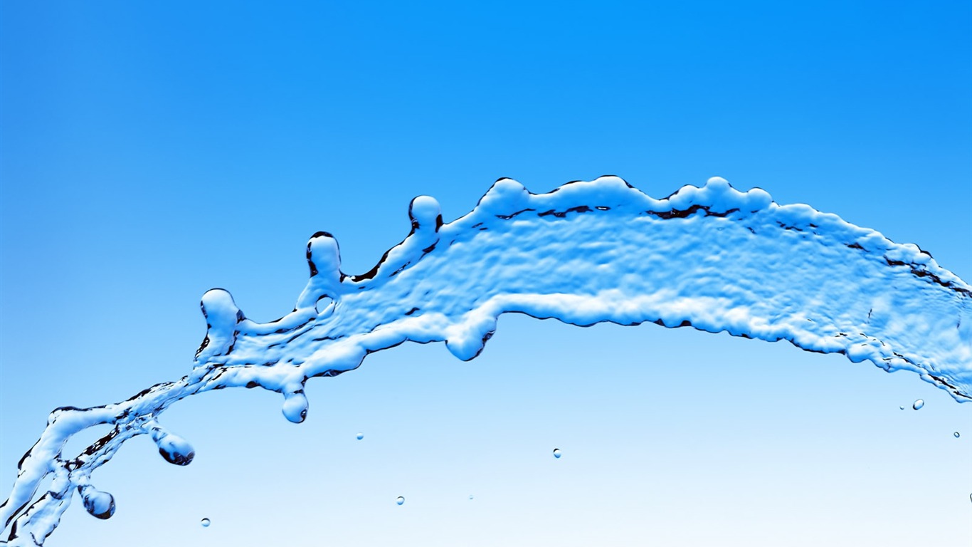Featured rhythm of water wallpaper #5 - 1366x768