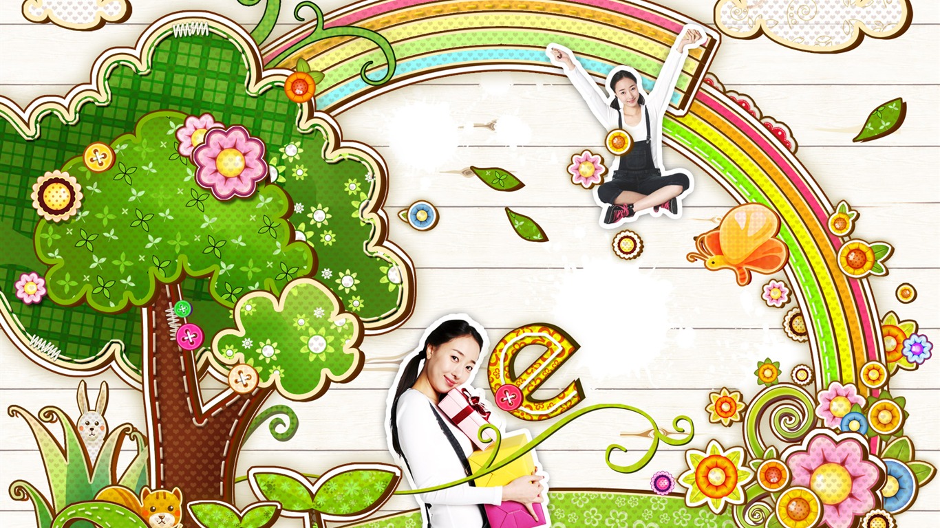 合成人物高清壁紙 #22 - 1366x768