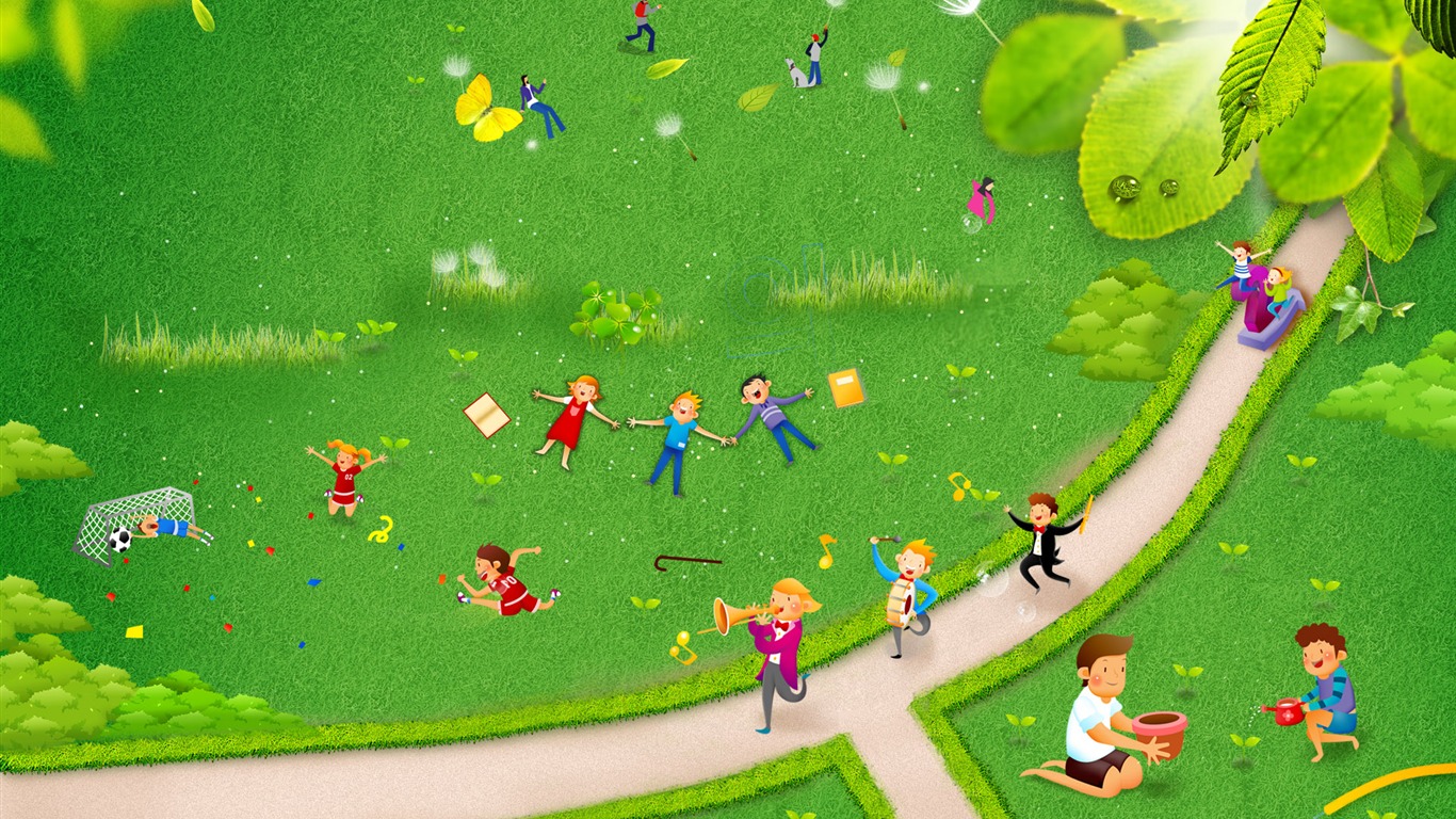 Synthetic People HD Wallpaper #24 - 1366x768