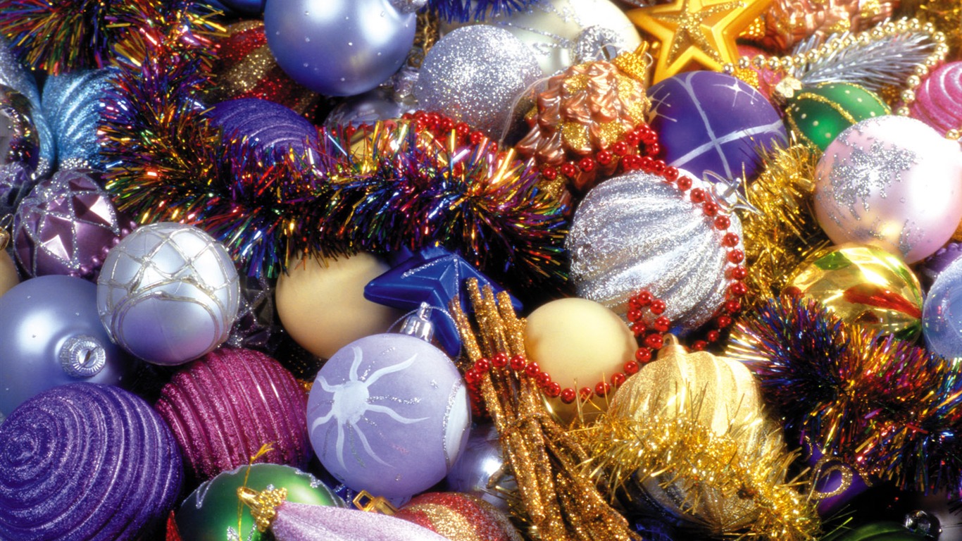 Christmas landscaping series wallpaper (13) #1 - 1366x768