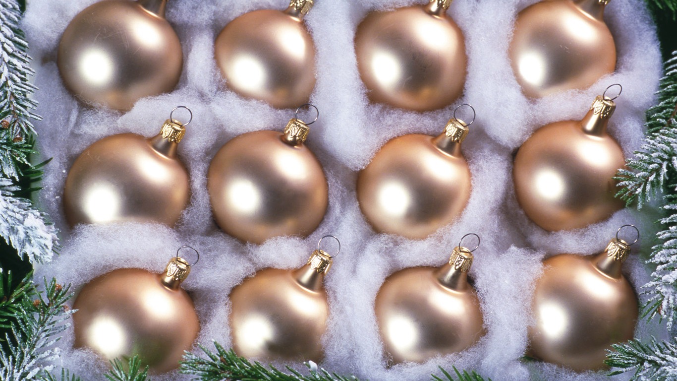 Christmas landscaping series wallpaper (13) #18 - 1366x768
