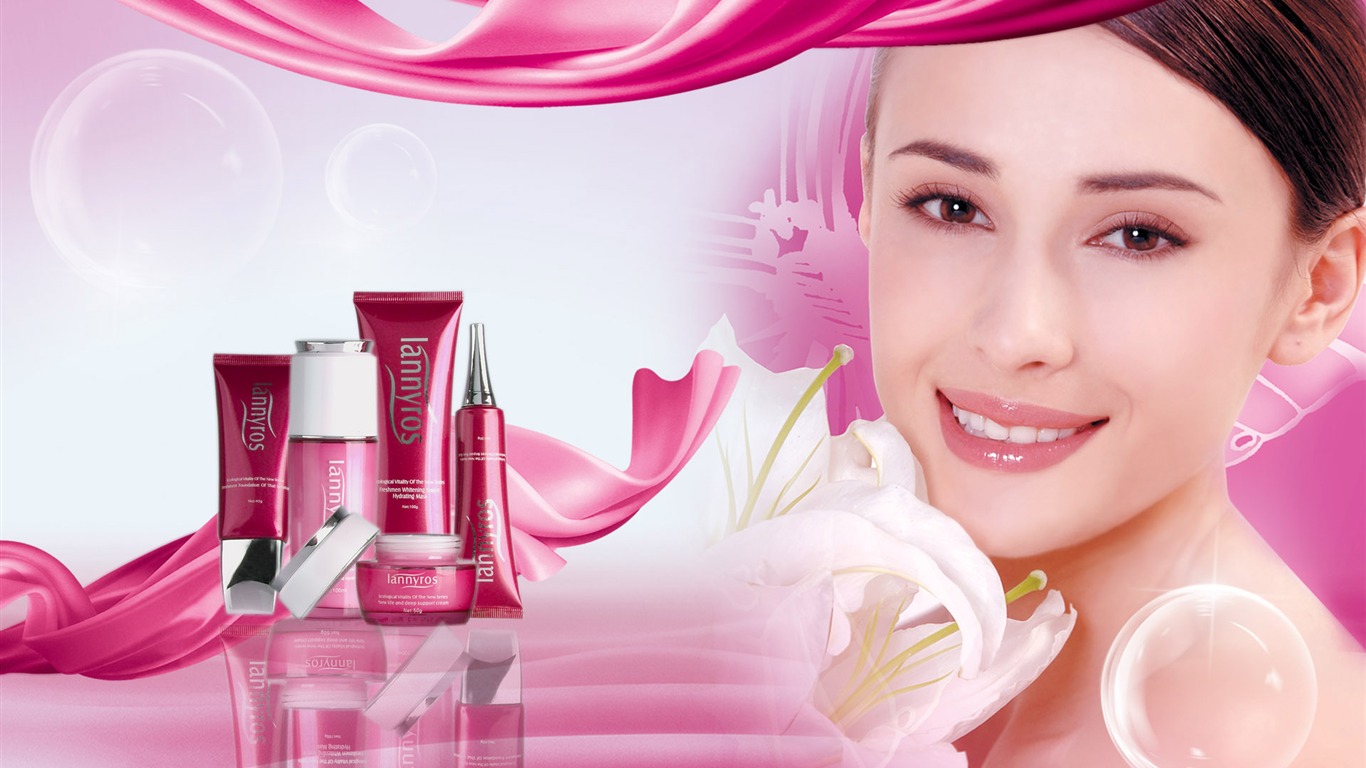 Cosmetics Advertising Wallpaper Album (1) #8 - 1366x768