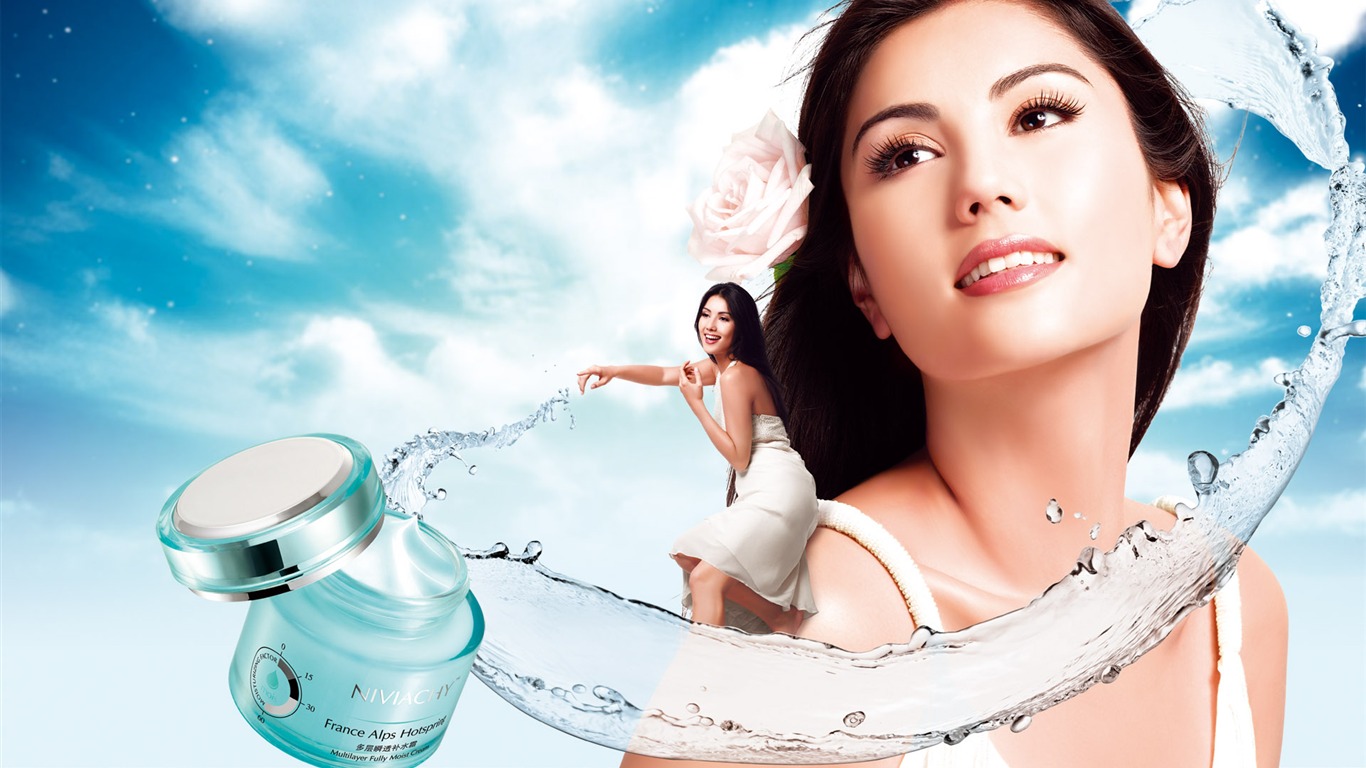 Cosmetics Advertising Wallpaper Album (1) #14 - 1366x768