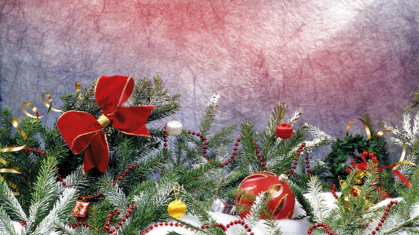 Christmas landscaping series wallpaper (14) #2 - 1366x768