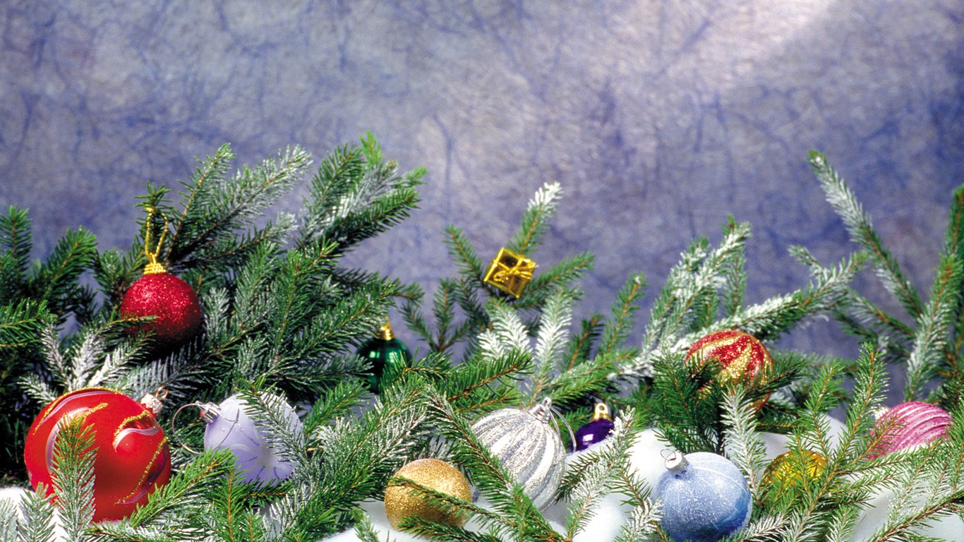 Christmas landscaping series wallpaper (14) #3 - 1366x768