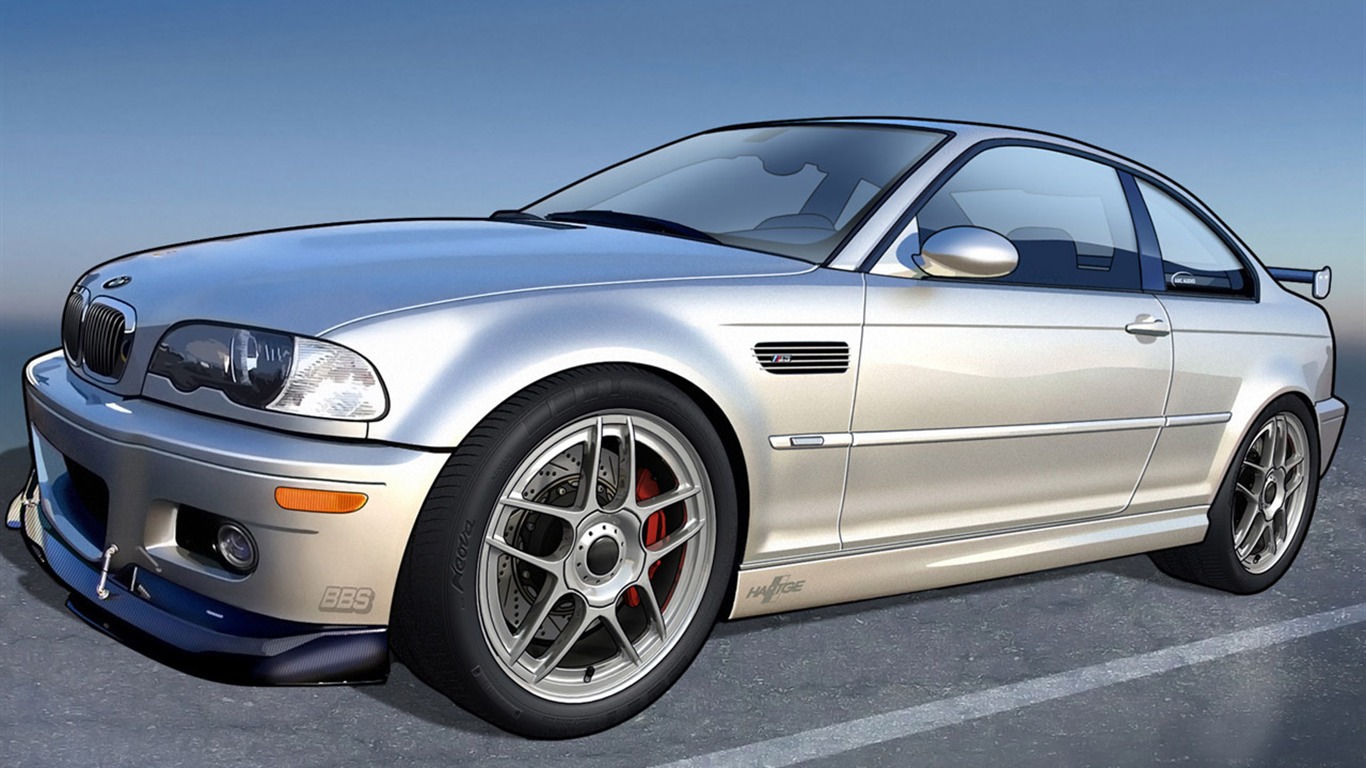 Computer Photoshop hand-painted wallpaper car #40 - 1366x768