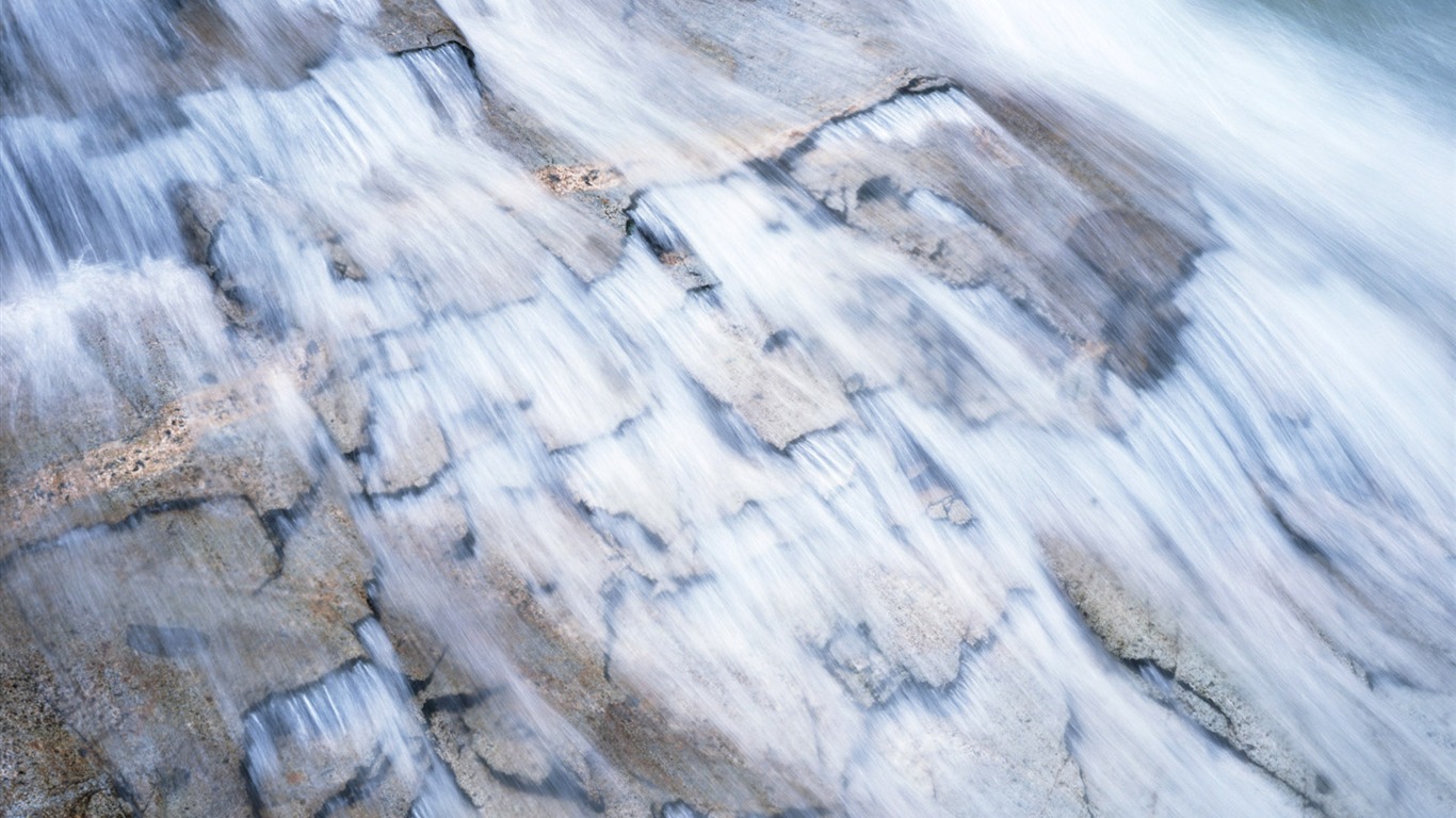 Vodopád toky HD Tapety na plochu #6 - 1366x768
