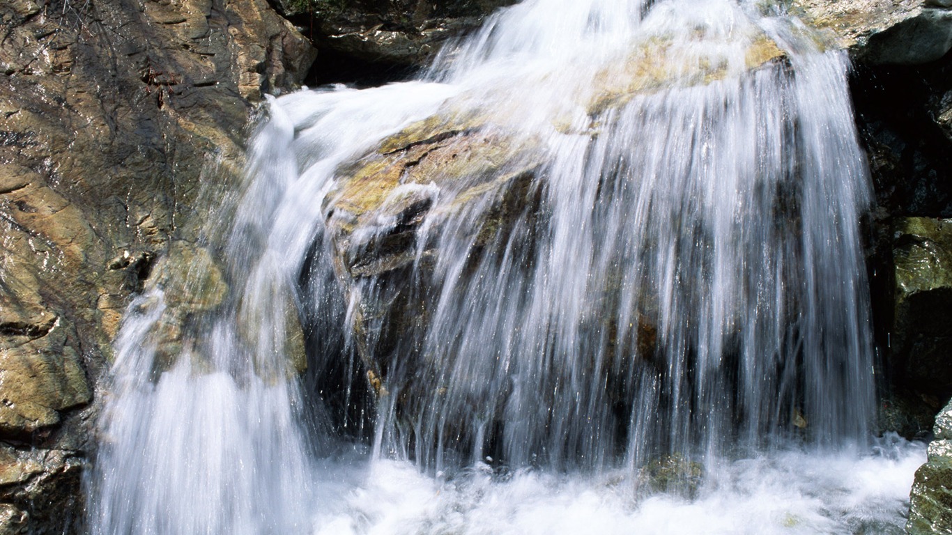 瀑布溪流高清壁紙 #12 - 1366x768