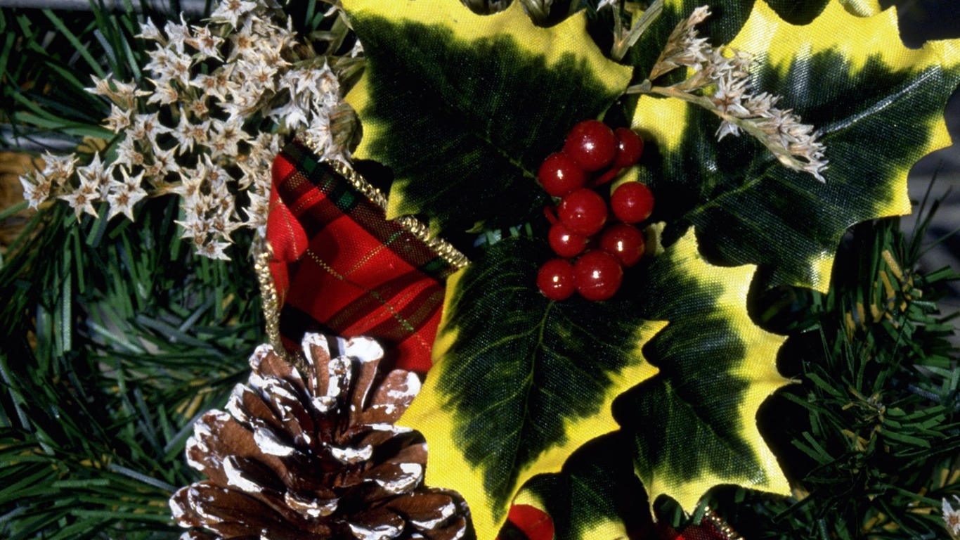 Christmas landscaping series wallpaper (15) #10 - 1366x768