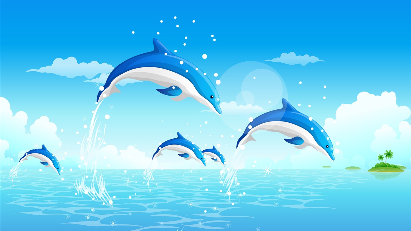矢量風光合集壁紙(一) #2 - 1366x768