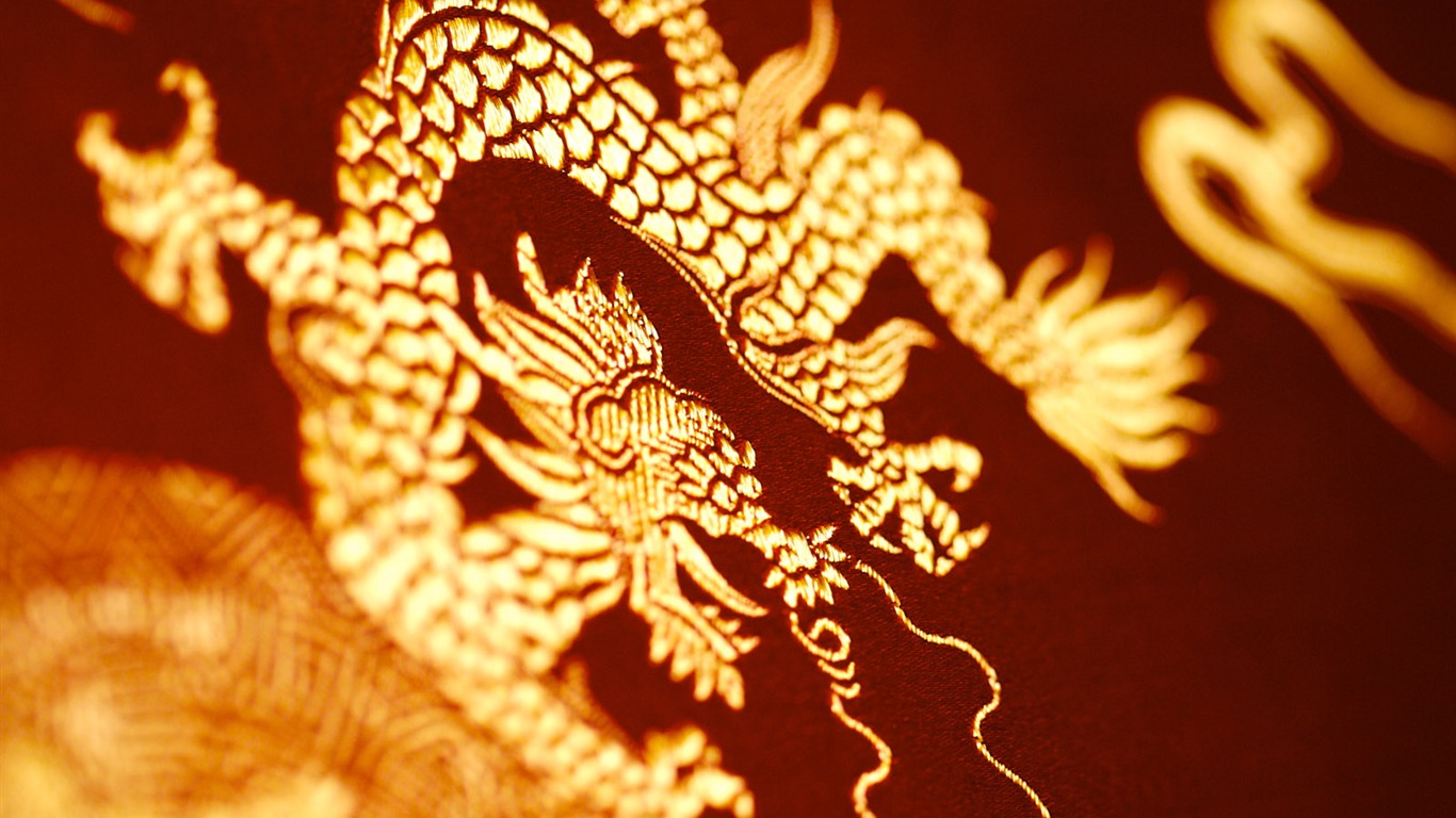 中國風之精美刺繡壁紙 #10 - 1366x768