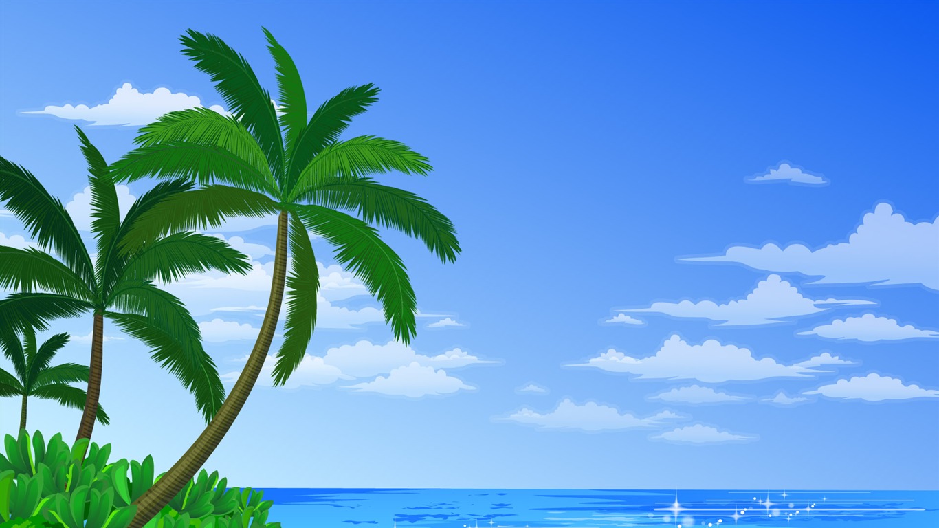 Vector Scenery Collection Wallpapers (2) #3 - 1366x768