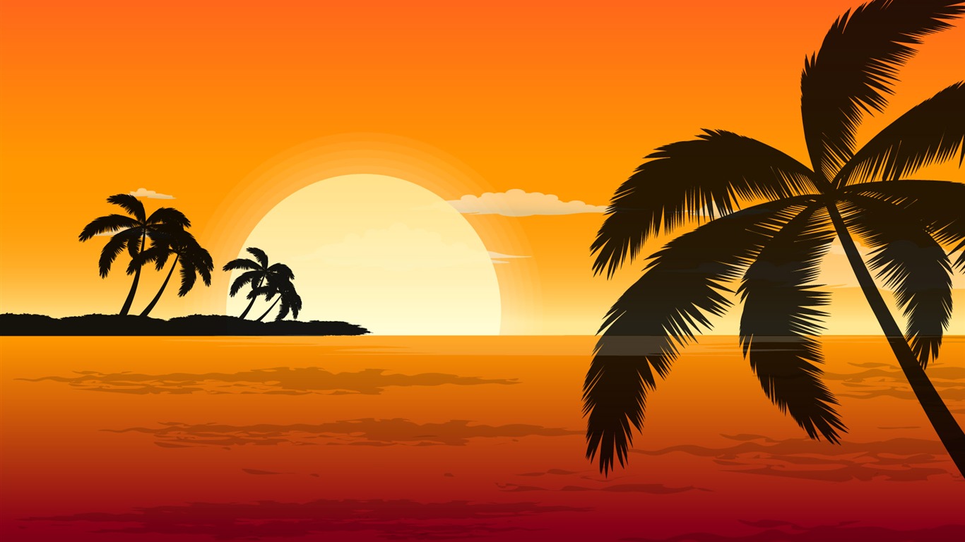 Vector Scenery Collection Bilder (2) #9 - 1366x768